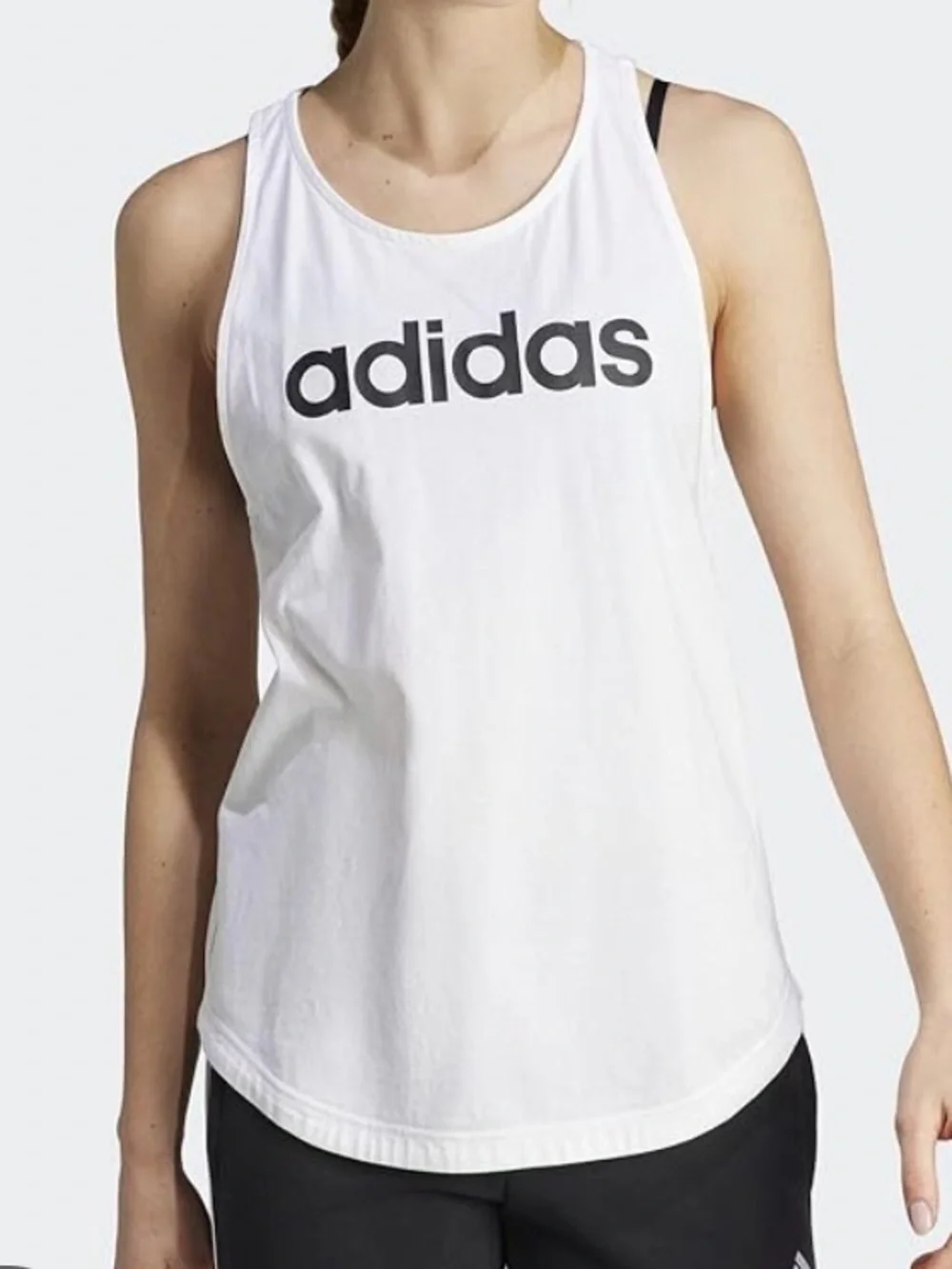 adidas Logo Racerback Tank Top - Picture 1 of 3